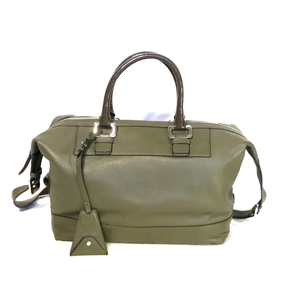 Diane Von Furstenberg Olive Leather Satchel